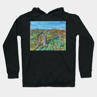 Watercolor Sketch - Alviso Marin Park. 2013 Hoodie